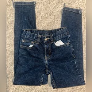 Faded Glory Blue Denim Jeans with Contrast Stitching